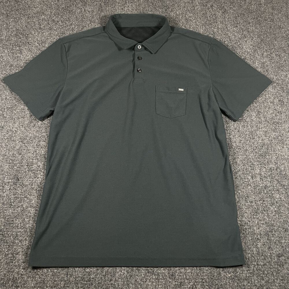 Vuori Ace Polo Shirt Mens XL Green Performance Short Sleeve Pocket Golf V164